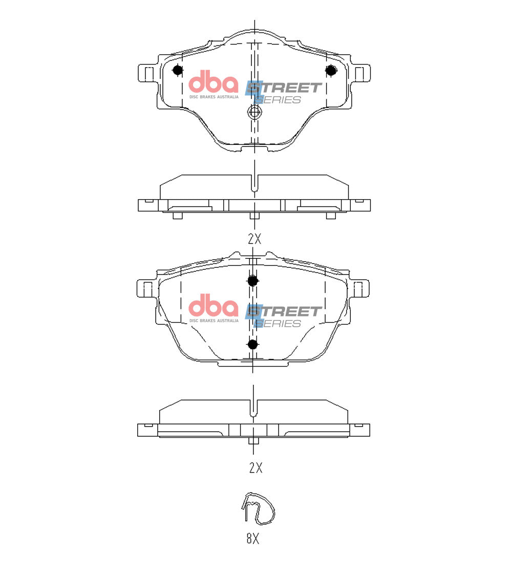 Brake Pads Street Series | Rear Axle - DB15165SS