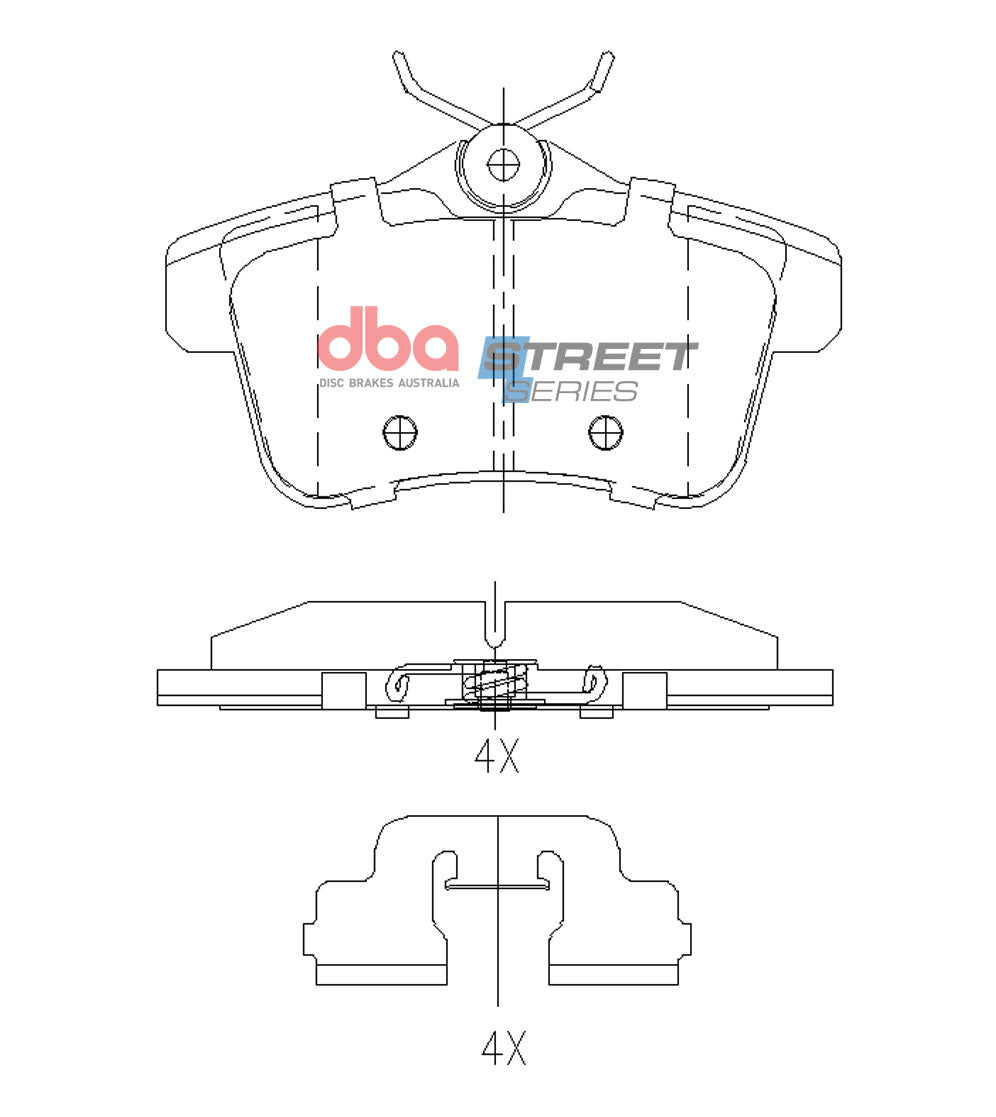 Brake Pads Street Series | Rear Axle - DB15167SS