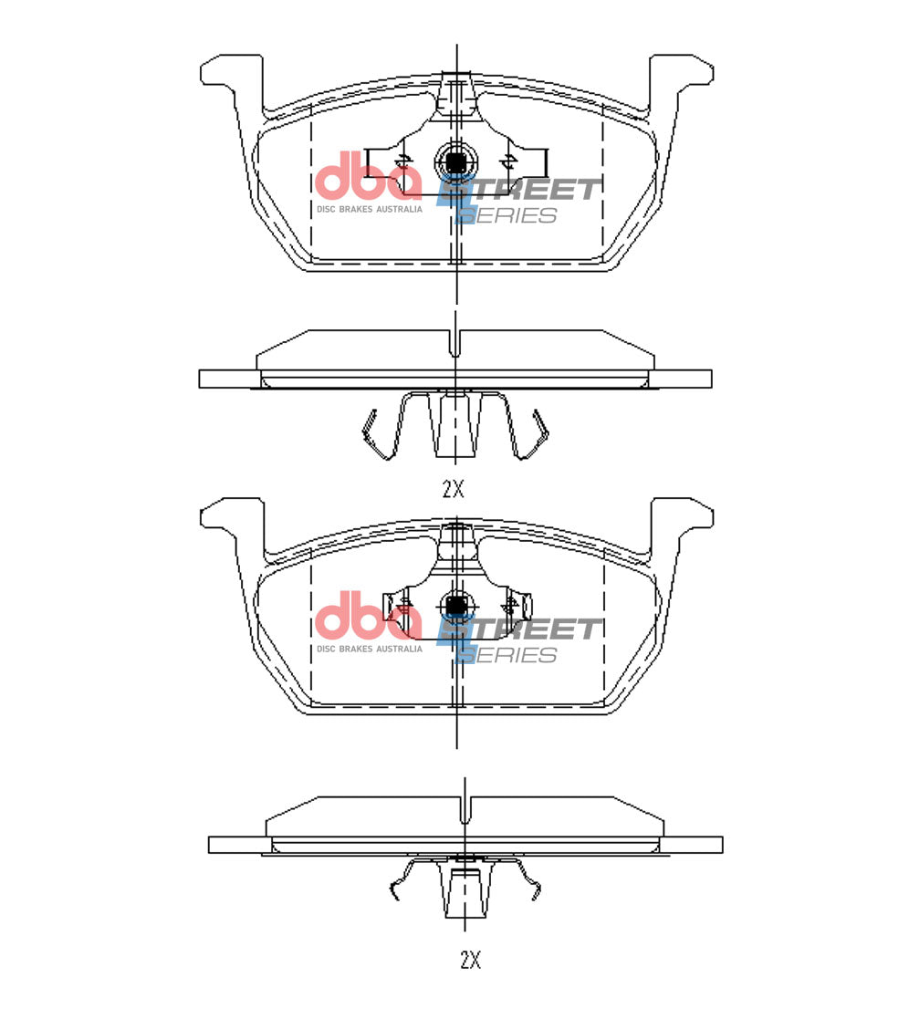 Brake Pads Street Series | Front Axle - DB15168SS