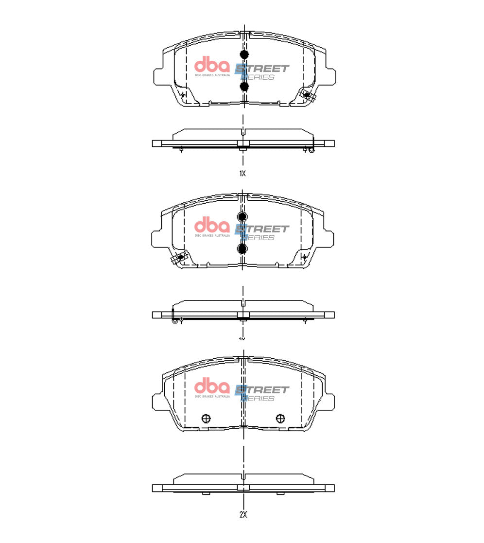 Brake Pads Street Series | Front Axle - DB15169SS