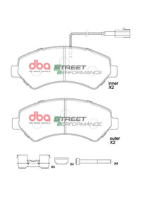 Brake Pads Street Performance | Front Axle - DB15172SP
