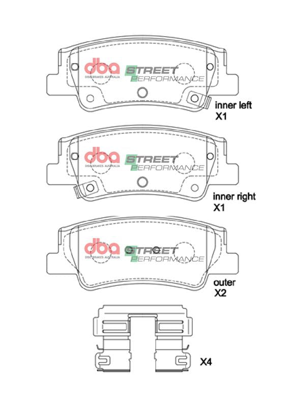 Brake Pads Street Performance | Rear Axle - DB15178SP