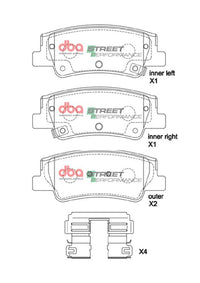 Brake Pads Street Performance | Rear Axle - DB15178SP
