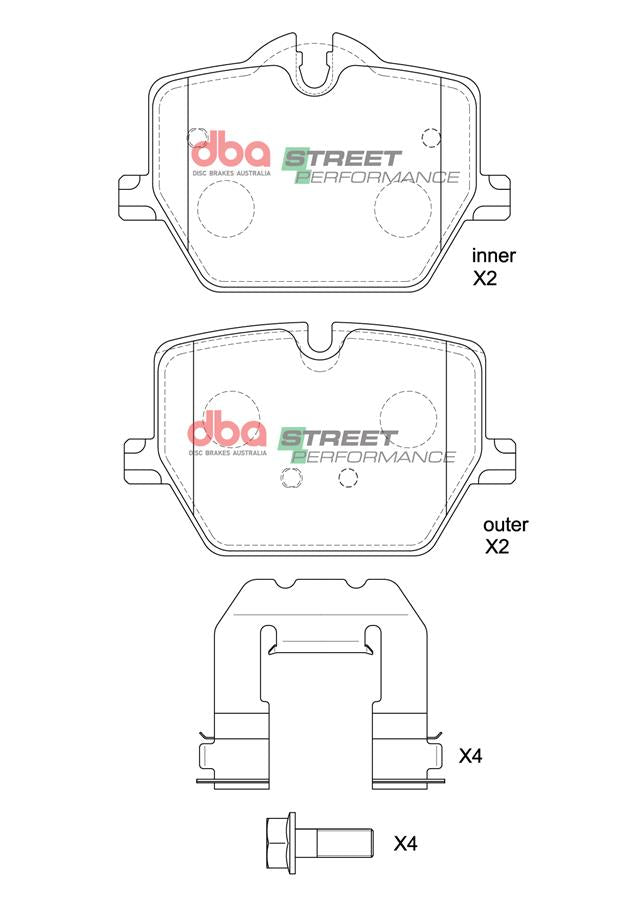 Brake Pads Street Performance | Rear Axle - DB15189SP
