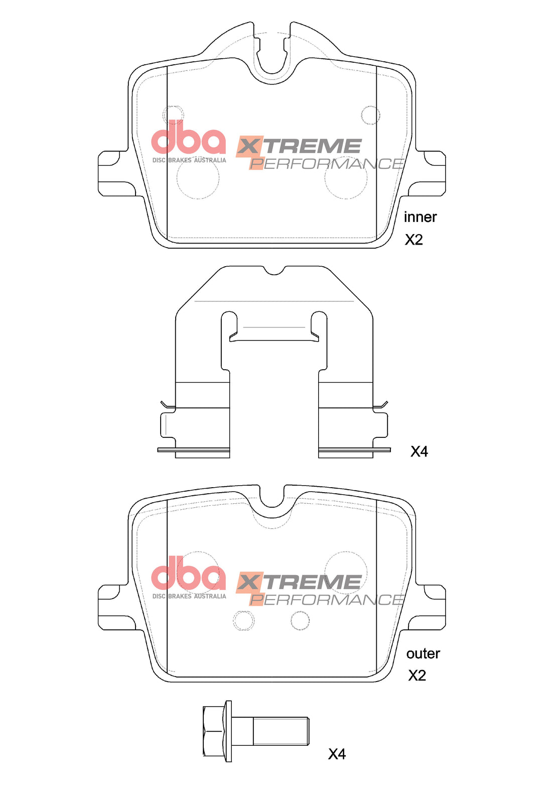 Brake Pads Xtreme Performance | Rear Axle - DB15190XP