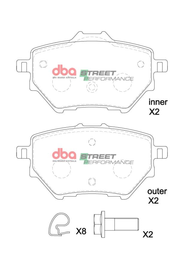 Brake Pads Street Performance | Rear Axle - DB15193SP