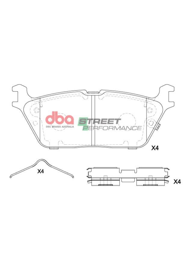 Brake Pads Street Performance | Rear Axle - DB15196SP