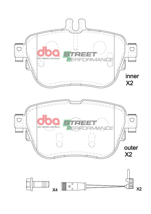 Brake Pads Street Performance | Rear Axle - DB15197SP