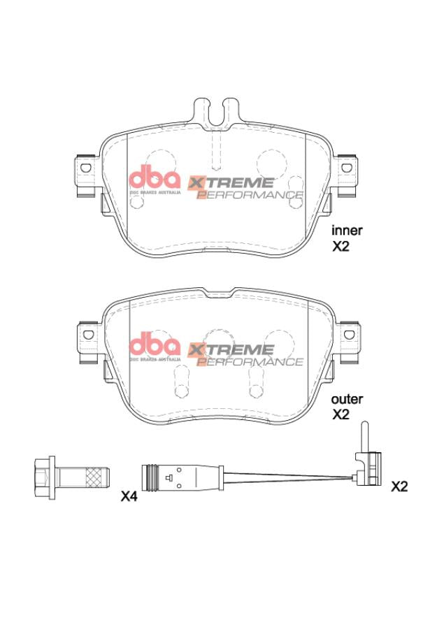 Brake Pads Xtreme Performance | Rear Axle - DB15197XP