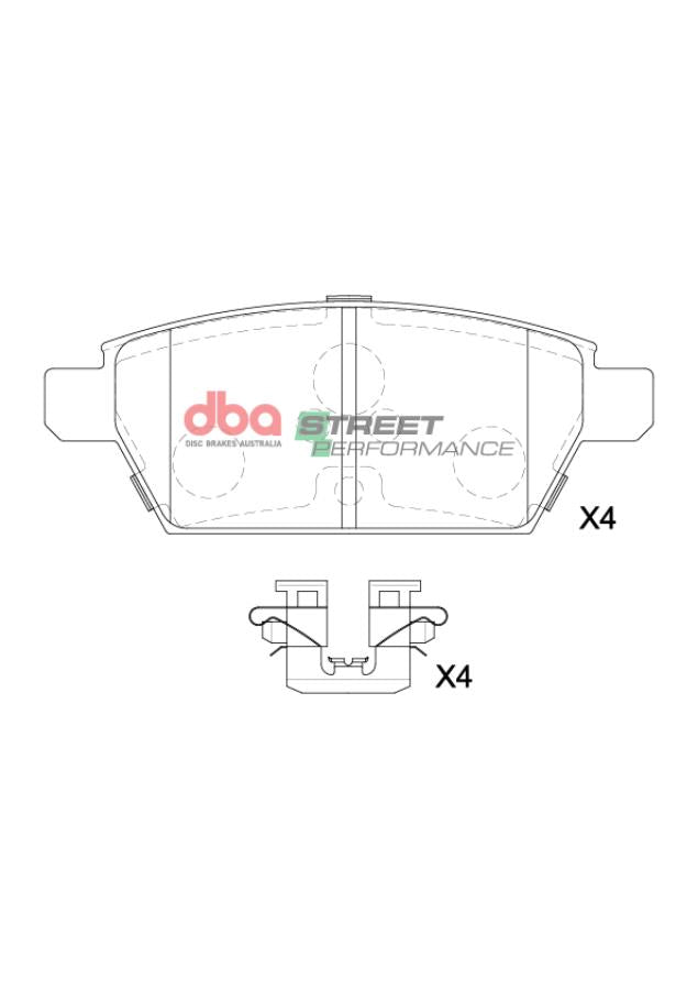 Brake Pads Street Performance | Rear Axle - DB15203SP