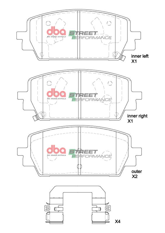 Brake Pads Street Performance | Front Axle - DB15205SP