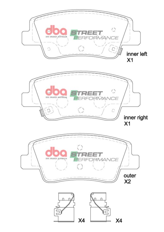 Brake Pads Street Performance | Rear Axle - DB15206SP