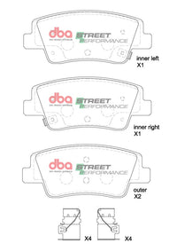 Brake Pads Street Performance | Rear Axle - DB15206SP