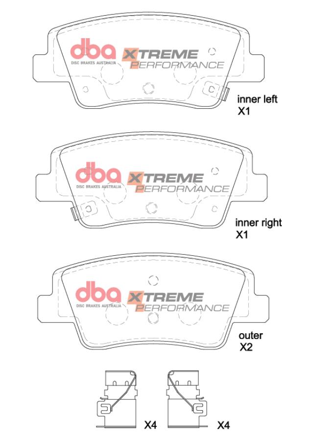 Brake Pads Xtreme Performance | Rear Axle - DB15206XP