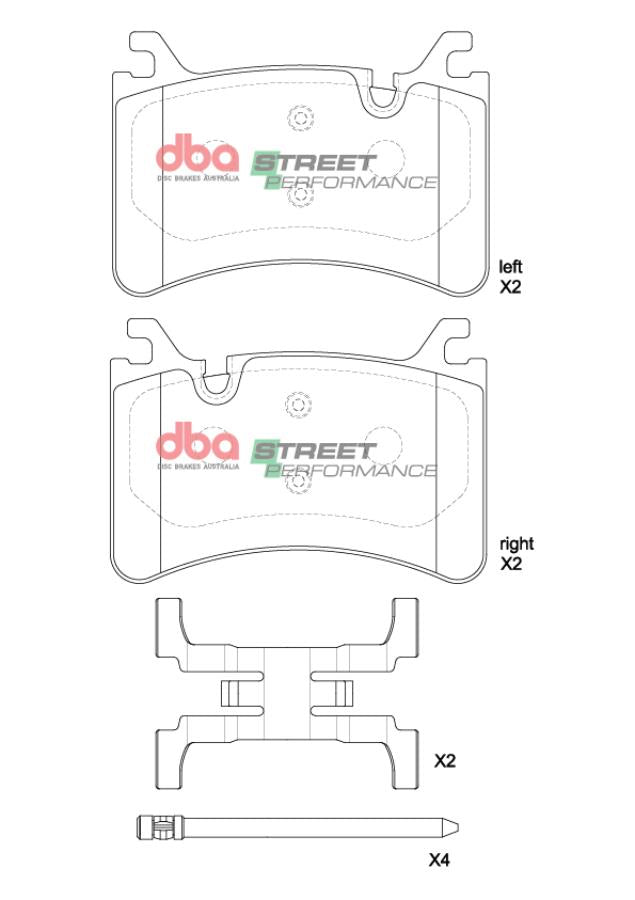 Brake Pads Street Performance | Rear Axle - DB15215SP