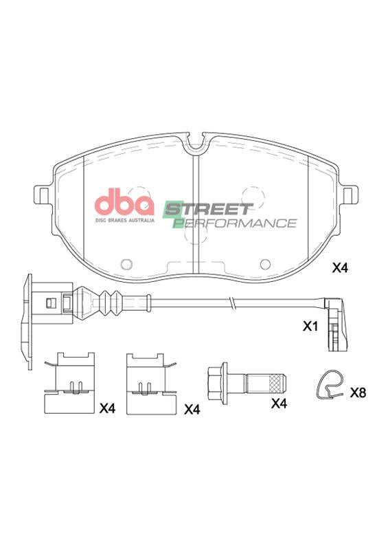 Brake Pads Street Performance | Front Axle - DB15218SP