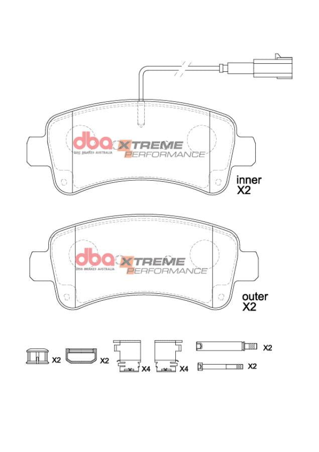 Brake Pads Xtreme Performance | Rear Axle - DB15221XP