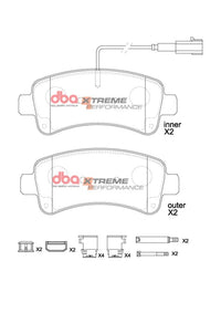 Brake Pads Xtreme Performance | Rear Axle - DB15221XP