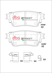 Brake Pads Street Performance | Rear Axle - DB15223SP