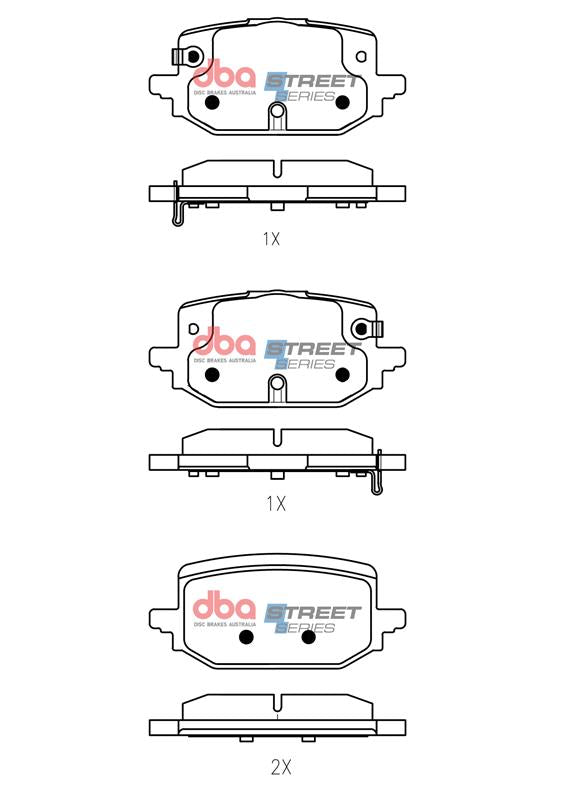 Brake Pads Street Performance | Rear Axle - DB15228SS