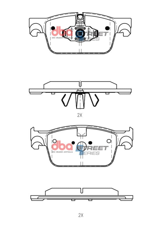 Brake Pads Street Series | Front Axle - DB15250SS