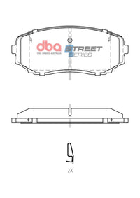 Brake Pads Street Series | Front Axle - DB15252SS