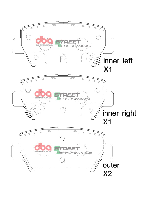Brake Pads Street Performance | Rear Axle - DB15254SP