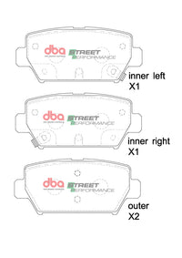 Brake Pads Street Performance | Rear Axle - DB15254SP