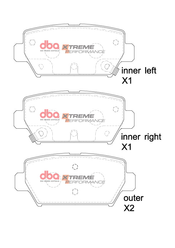 Brake Pads Xtreme Performance | Rear Axle - DB15254XP