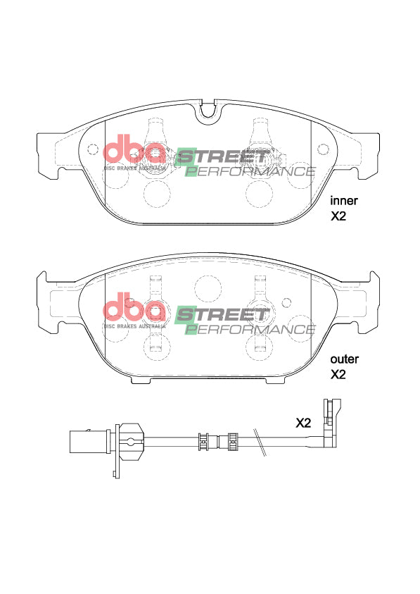 Brake Pads Street Performance | Front Axle - DB15262SP