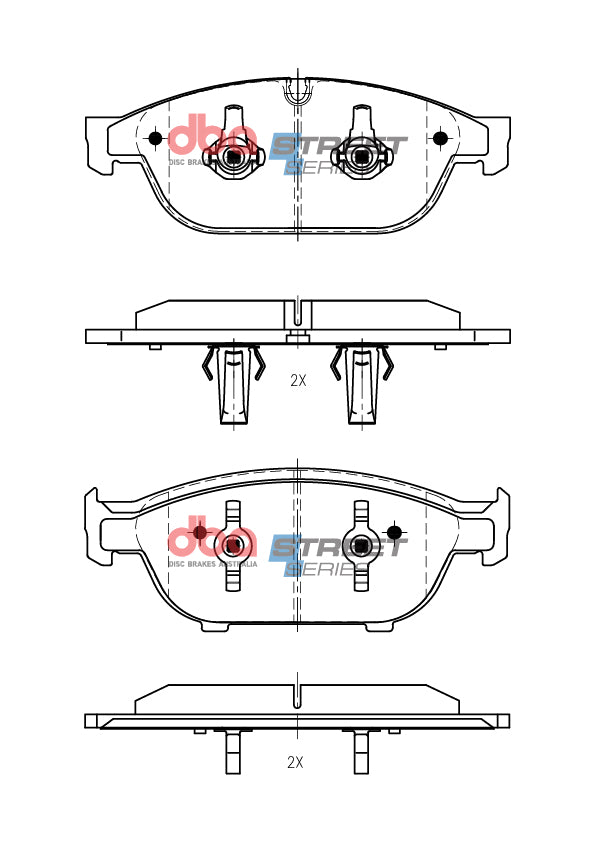 Brake Pads Street Series | Front Axle - DB15262SS