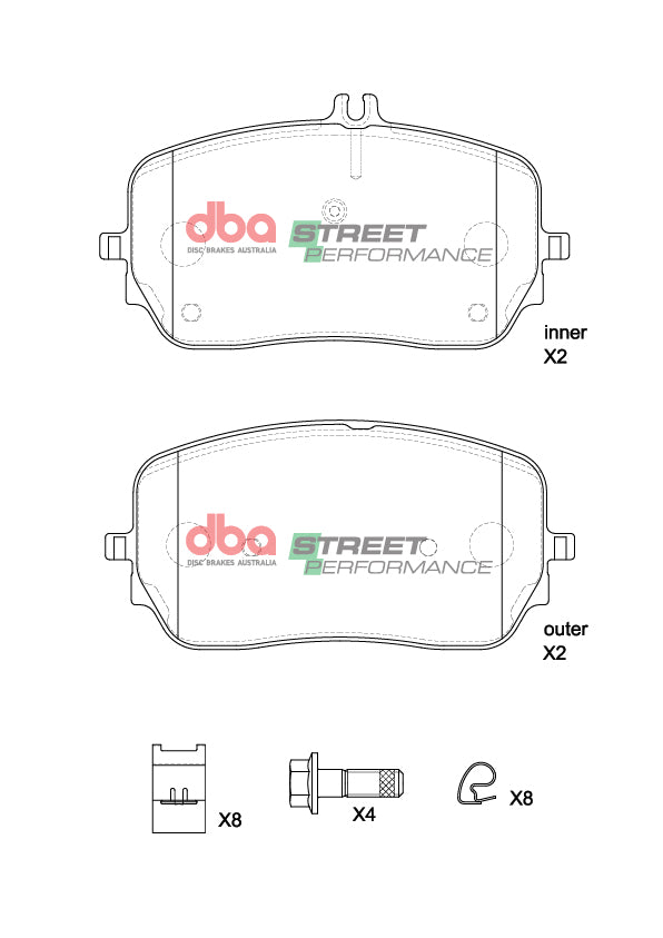 Brake Pads Street Performance | Front Axle - DB15264SP