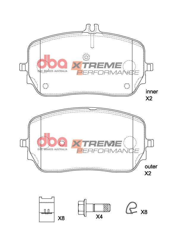 Brake Pads Xtreme Performance | Front Axle - DB15264XP