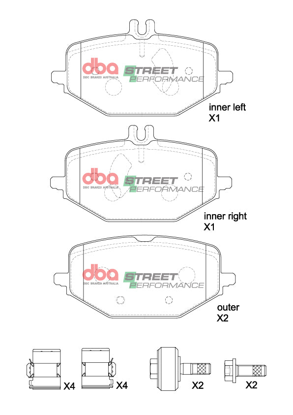 Brake Pads Street Performance | Rear Axle - DB15265SP