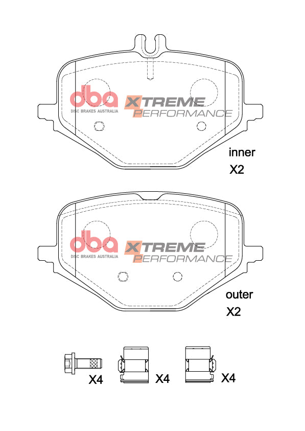 Brake Pads Xtreme Performance | Rear Axle - DB15266XP