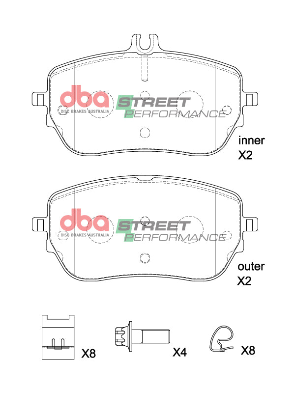 Brake Pads Street Performance | Front Axle - DB15267SP