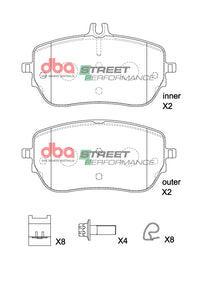Brake Pads Street Performance | Front Axle - DB15267SP
