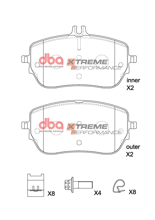 Brake Pads Xtreme Performance | Front Axle - DB15267XP