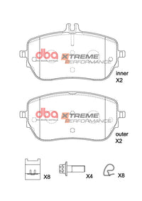 Brake Pads Xtreme Performance | Front Axle - DB15267XP