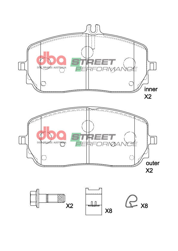 Brake Pads Street Performance | Front Axle - DB15268SP