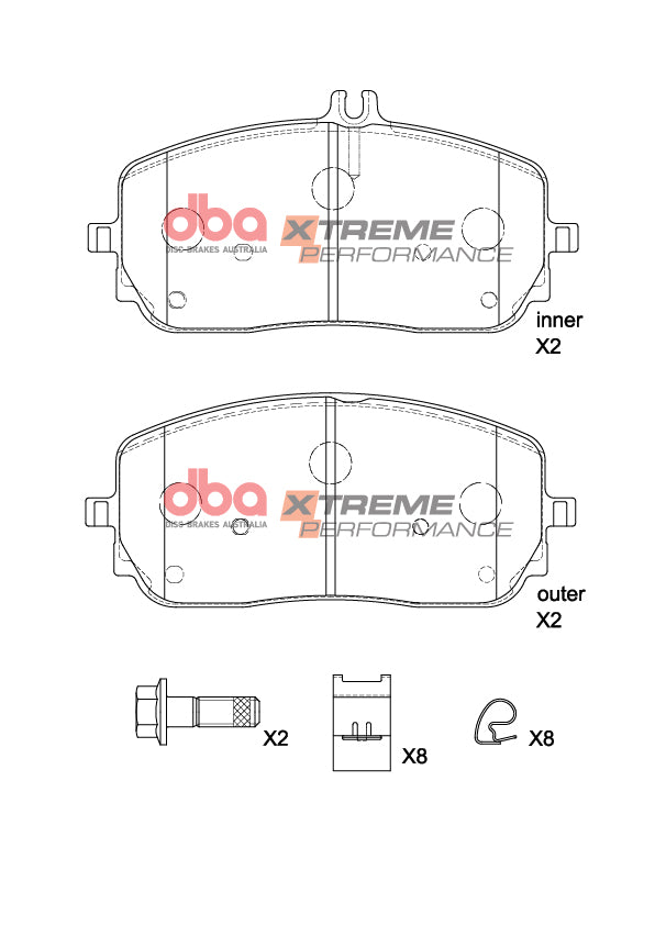 Brake Pads Xtreme Performance | Front Axle - DB15268XP
