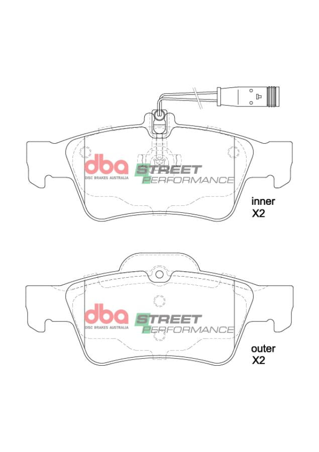 Brake Pads Street Performance | Rear Axle - DB1657SP