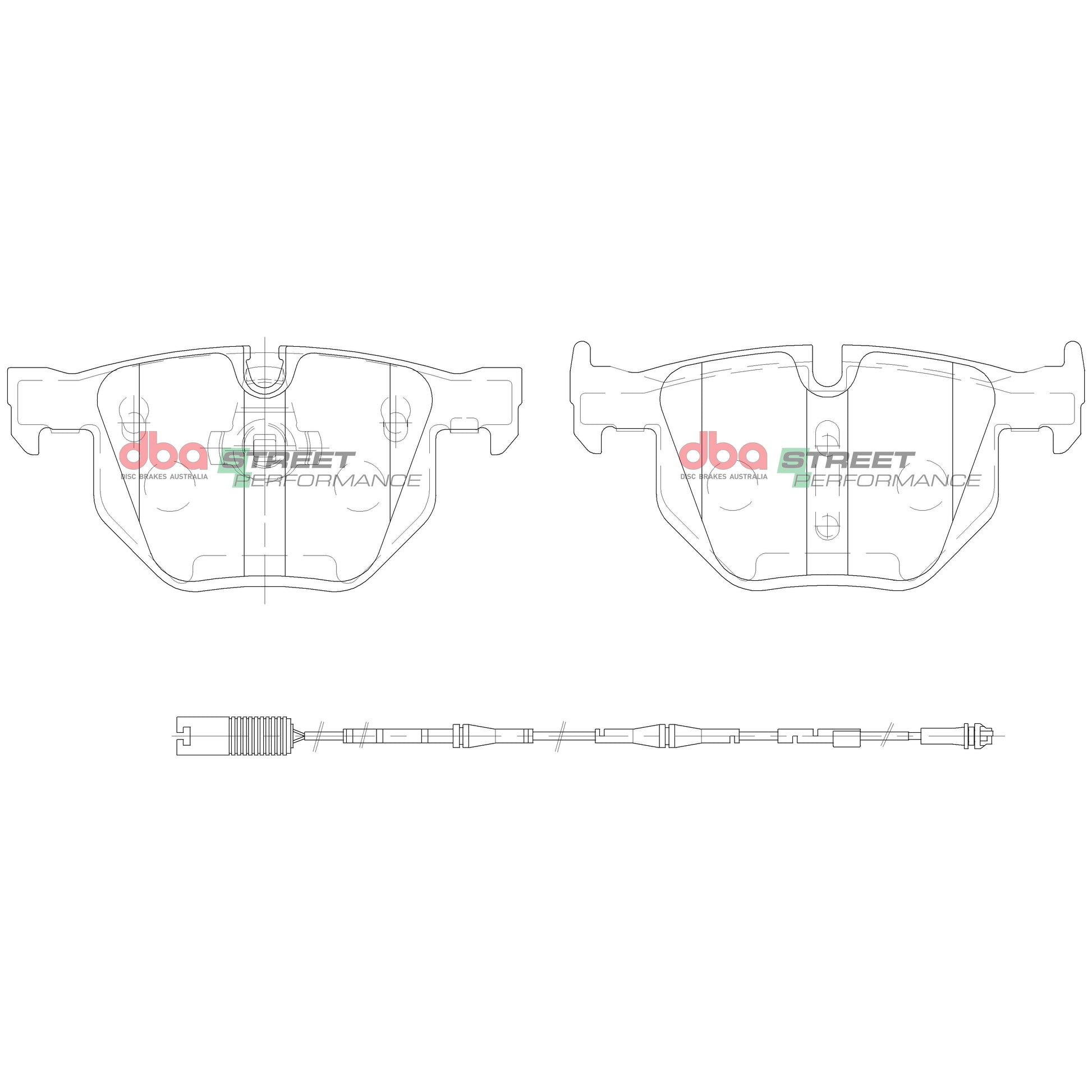 Brake Pads Street Performance | Rear Axle - DB1694SP