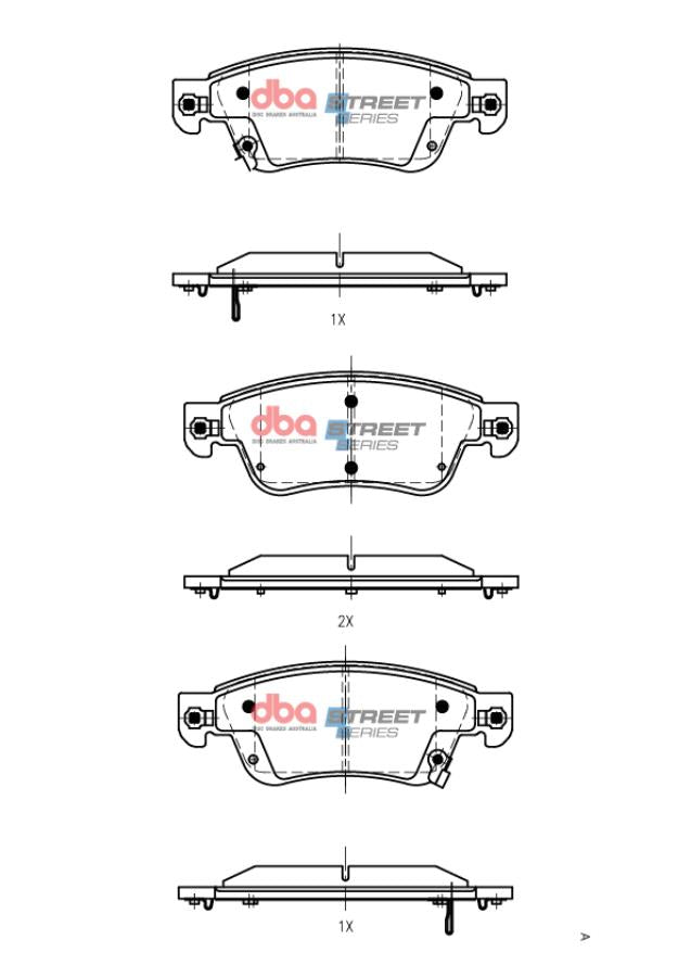Brake Pads Street Series | Front Axle - DB1698SS