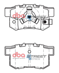 Brake Pads Street Series Ceramic | Rear Axle - DB1728SS
