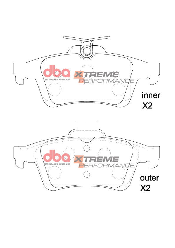 Brake Pads Xtreme Performance | Front Axle - DB1763XP