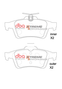 Brake Pads Xtreme Performance | Front Axle - DB1763XP