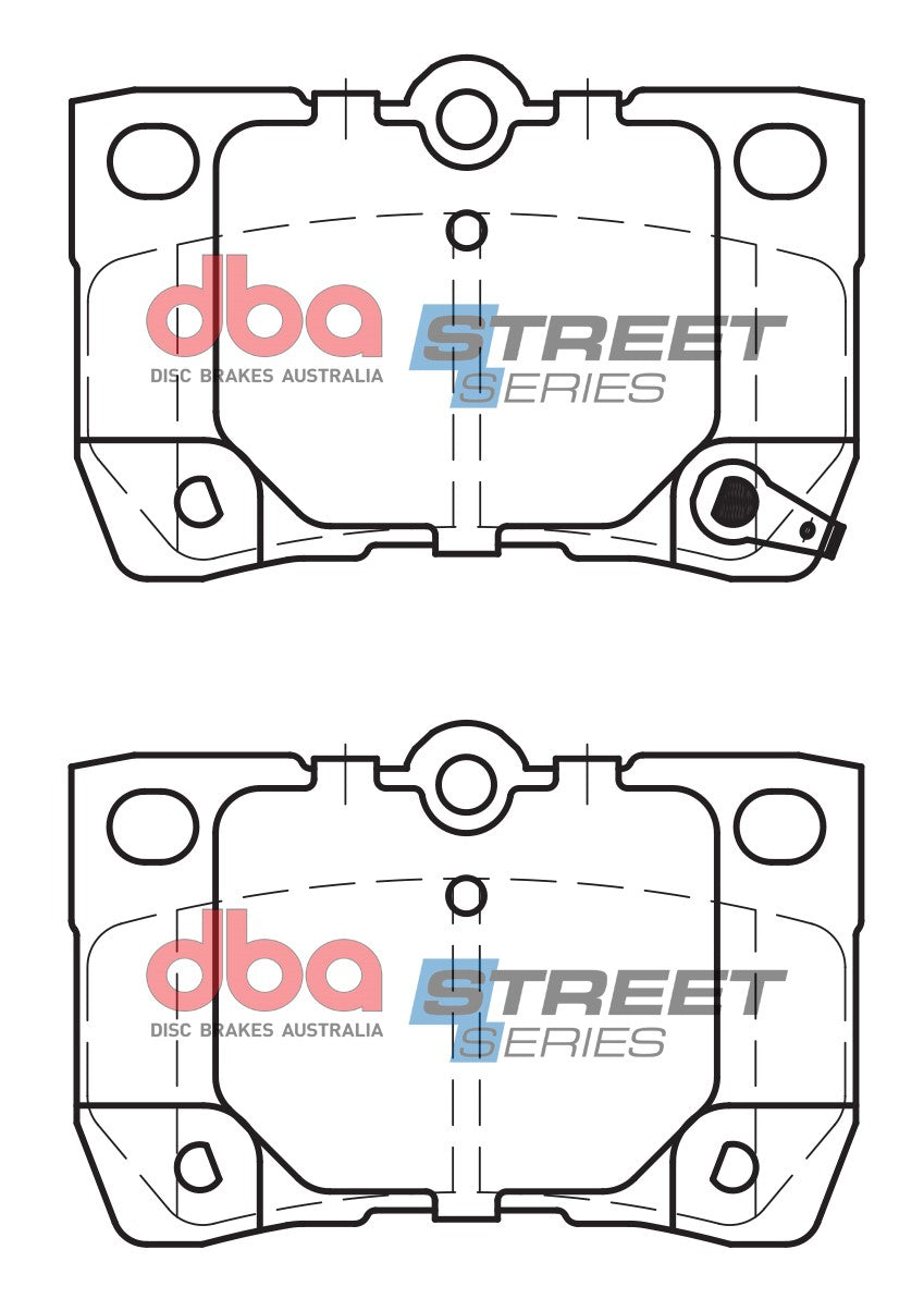 Brake Pads Street Series Ceramic | Rear Axle - DB1854SS