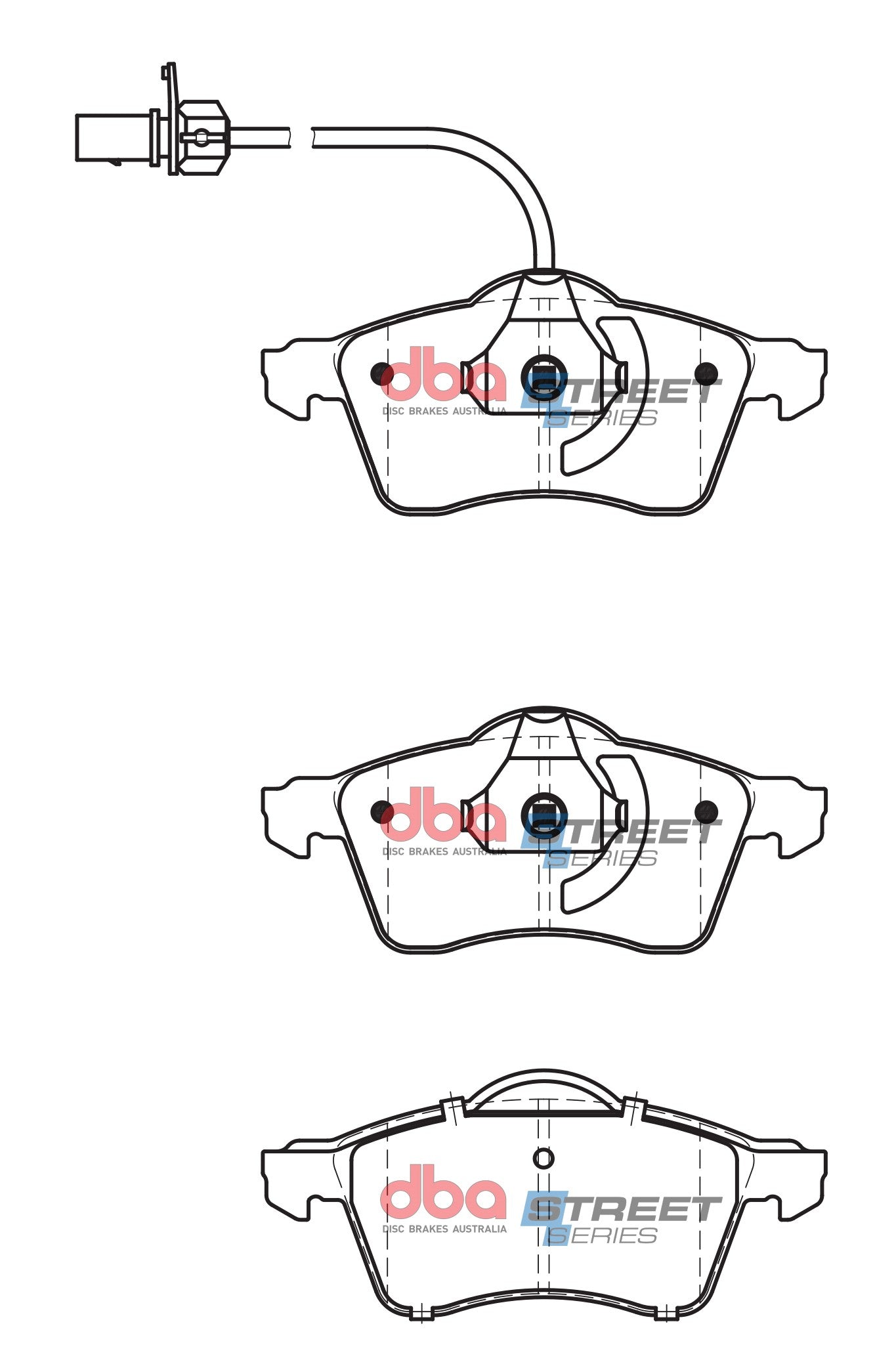 Brake Pads Street Series Semi-metallic | Front Axle - DB2031SS