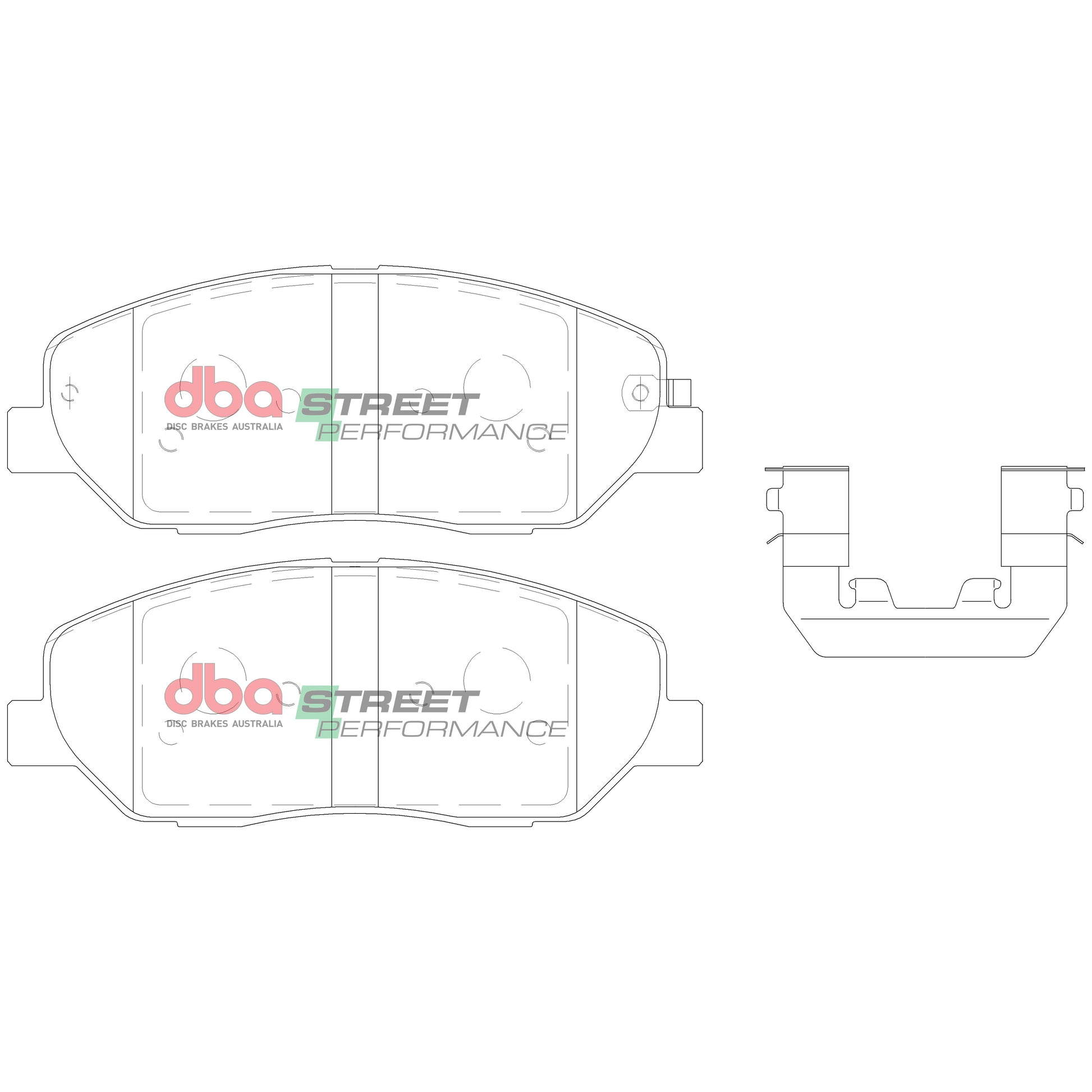 Brake Pads Street Performance | Front Axle - DB2034SP